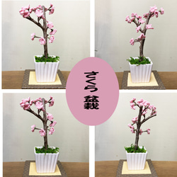 桜盆栽 造花 フェイクフラワー 6枚目の画像