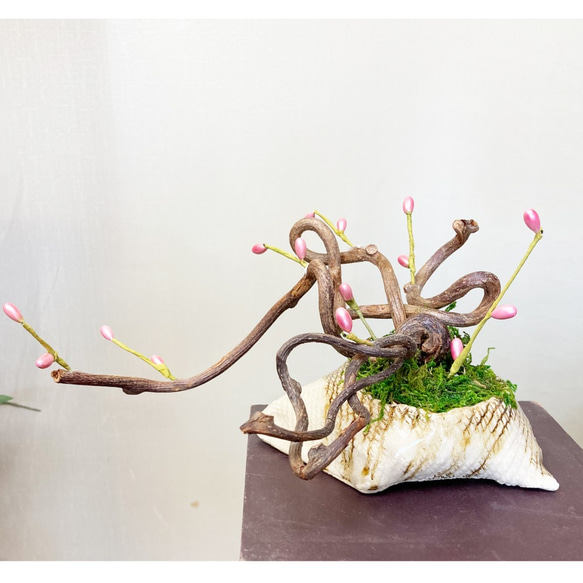 フェイク盆栽 造花 春の息吹 2枚目の画像