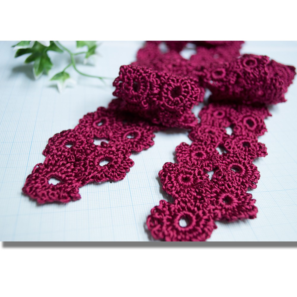 シルクかぎ針編みのミニストール　母の日ギフト