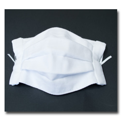 白厚手プリーツマスク　2枚セット　ノーズワイヤー入り 9枚目の画像