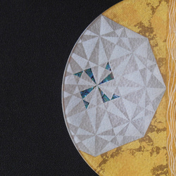 金彩工芸　金彩ガラス皿「幾何学　螺鈿」 7枚目の画像