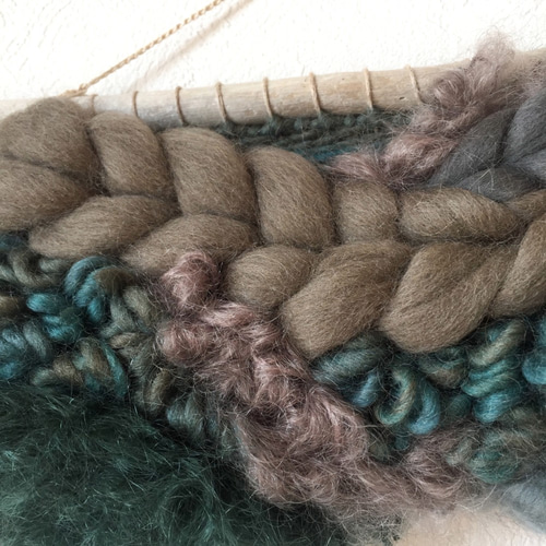 一点もの】流木 ウィービングタペストリー 『In the forest