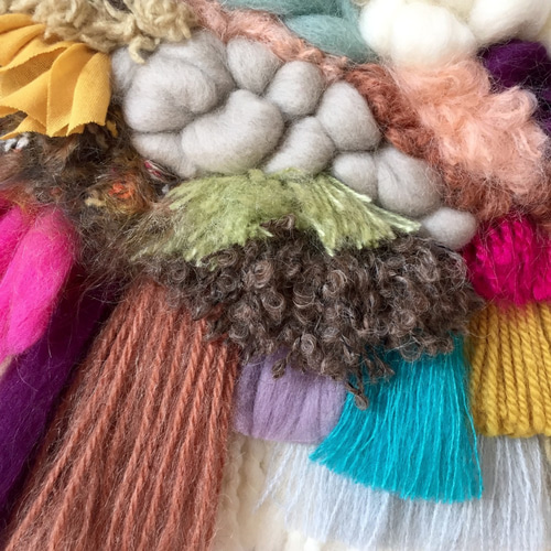 一点もの】流木ウィービングタペストリー『primitive, P.』