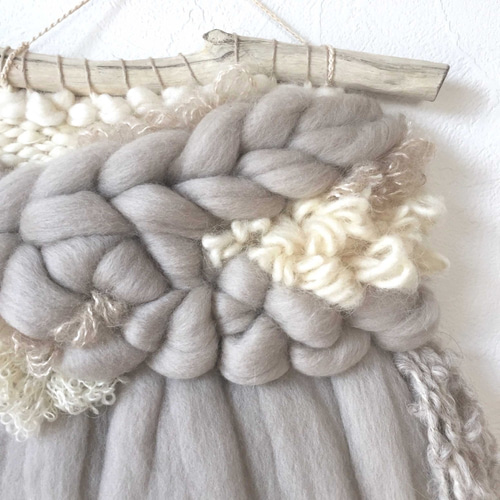 一点もの】ウィービングタペストリー 『warm gray.g』 タペストリー