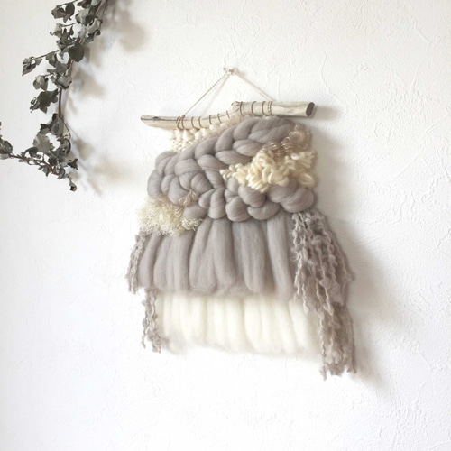 一点もの】ウィービングタペストリー 『warm gray.g』 タペストリー
