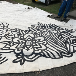 TIPI 14feet  肥後六花ペイント　SUNSEED TIPIMAKERS×RAGA コラボ作品 7枚目の画像