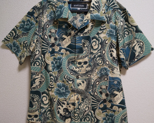 受注生産】メンズアロハシャツ〈アレキサンダーヘンリー生地