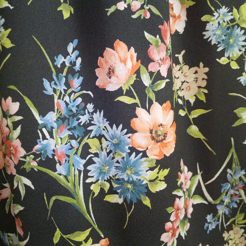 543209：華やかな花柄シャツワンピースの通販-ScoLar