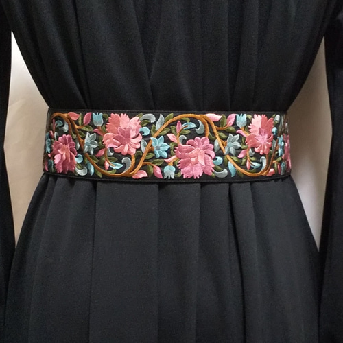 ☆美しいインド刺繍リボンベルト☆【受注生産】 その他