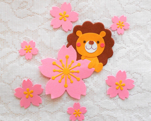 桜 お花見 オーダー用サンプルページ アルバム クラフトパンチ