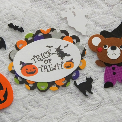 動物*くまさん*ハロウィン*お化け+カボチャ*アルバム*クラフト