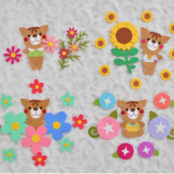 動物＊単品クラフトパンチセット（4種類）*リスさん*お花*フラワー