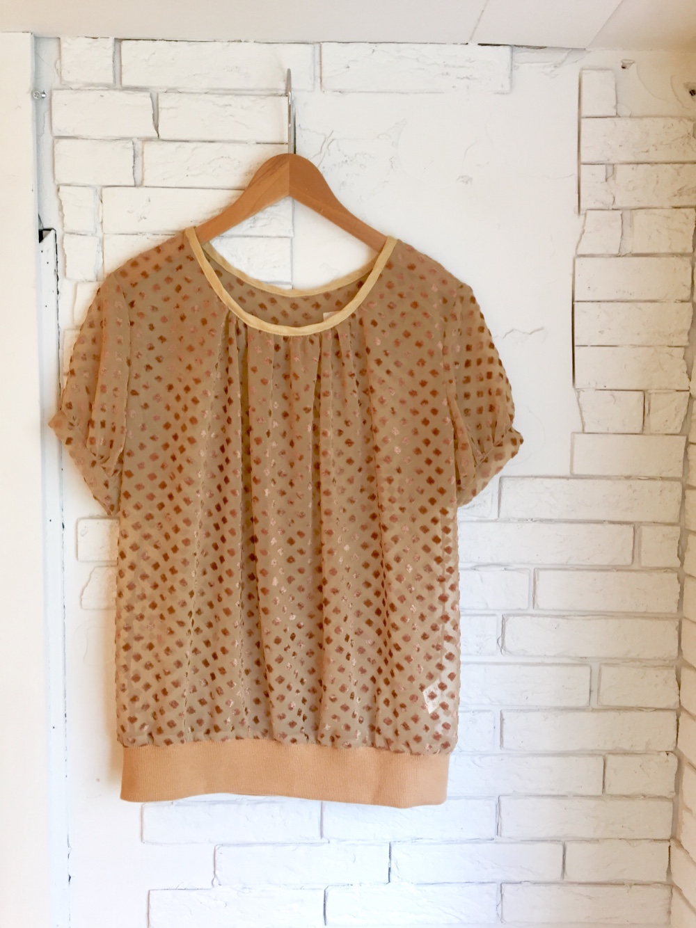 ★SALE！シースルーパフスリーブトップス
