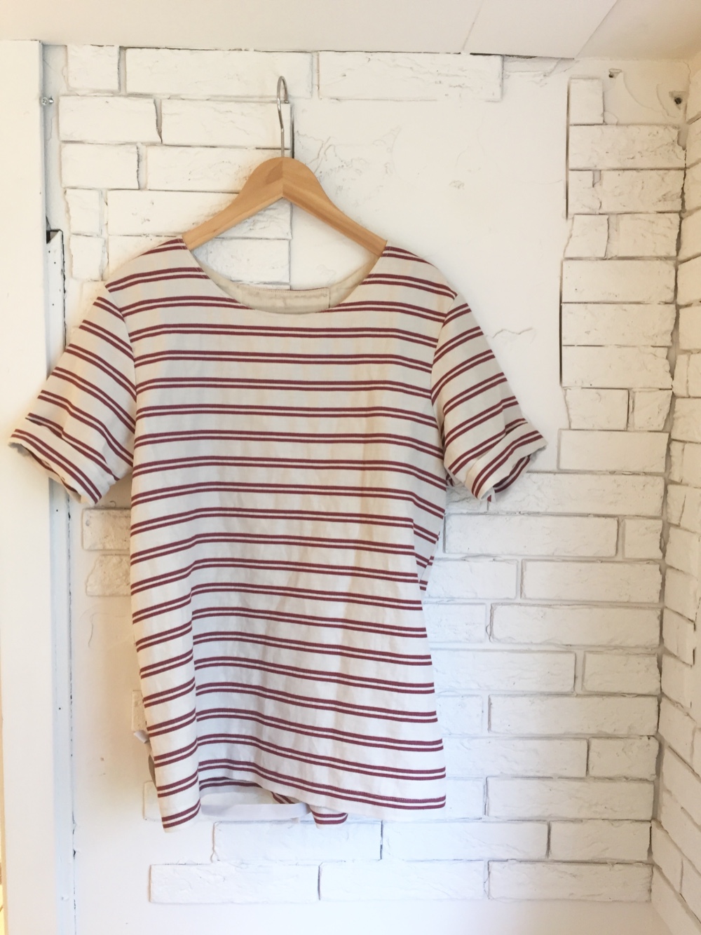 ★SALE！リネンボーダートップス