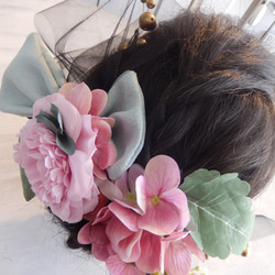 上品な薔薇　＊成人式　ブライダルの髪飾り＊　丁寧なハンドメイドの作品　　 6枚目の画像