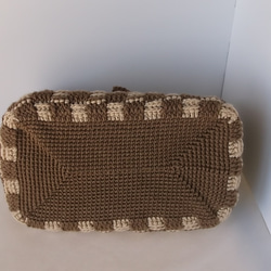 毛糸のかぎ針編みバッグ 3枚目の画像