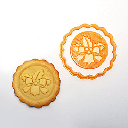 【ヒイラギ付ベル/クリスマス】クッキー型 / クッキーカッター 1枚目の画像