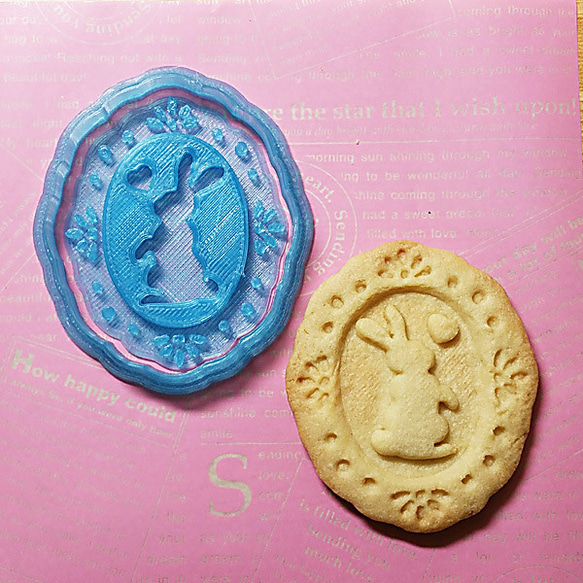 【ウサギのブローチ】クッキー型 / クッキーカッター /バレンタイン 2枚目の画像