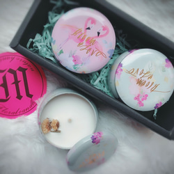 粉嫩香氛蠟燭系列2盒組現貨 第1張的照片