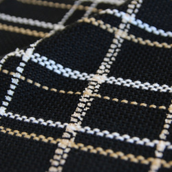 【k様ご注文分】手織りコットンストール 3シーズンﾁｸﾁｸしないﾌﾞﾗｯｸ 4枚目の画像