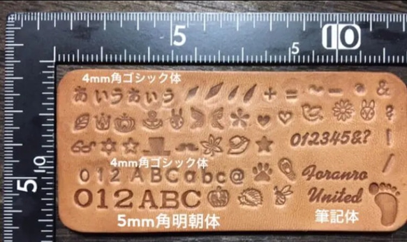 leather stitch typeペットグッズ　首輪タグ・ネームタグ　刻印可能 9枚目の画像