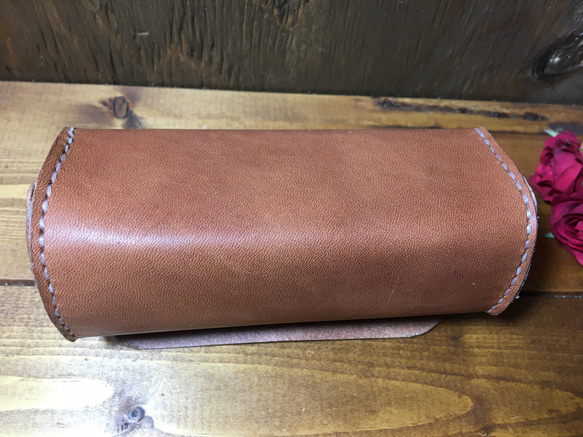 手縫い牛本革　leatherポーチ　IQOS3  /  IQOS3DUO ☘️アンティークwild仕様 8枚目の画像