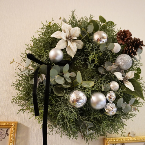 ユーカリのクリスマスリース 直径約40㎝
