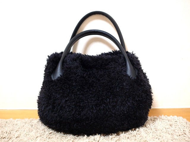 モフモフバッグ　ブラック