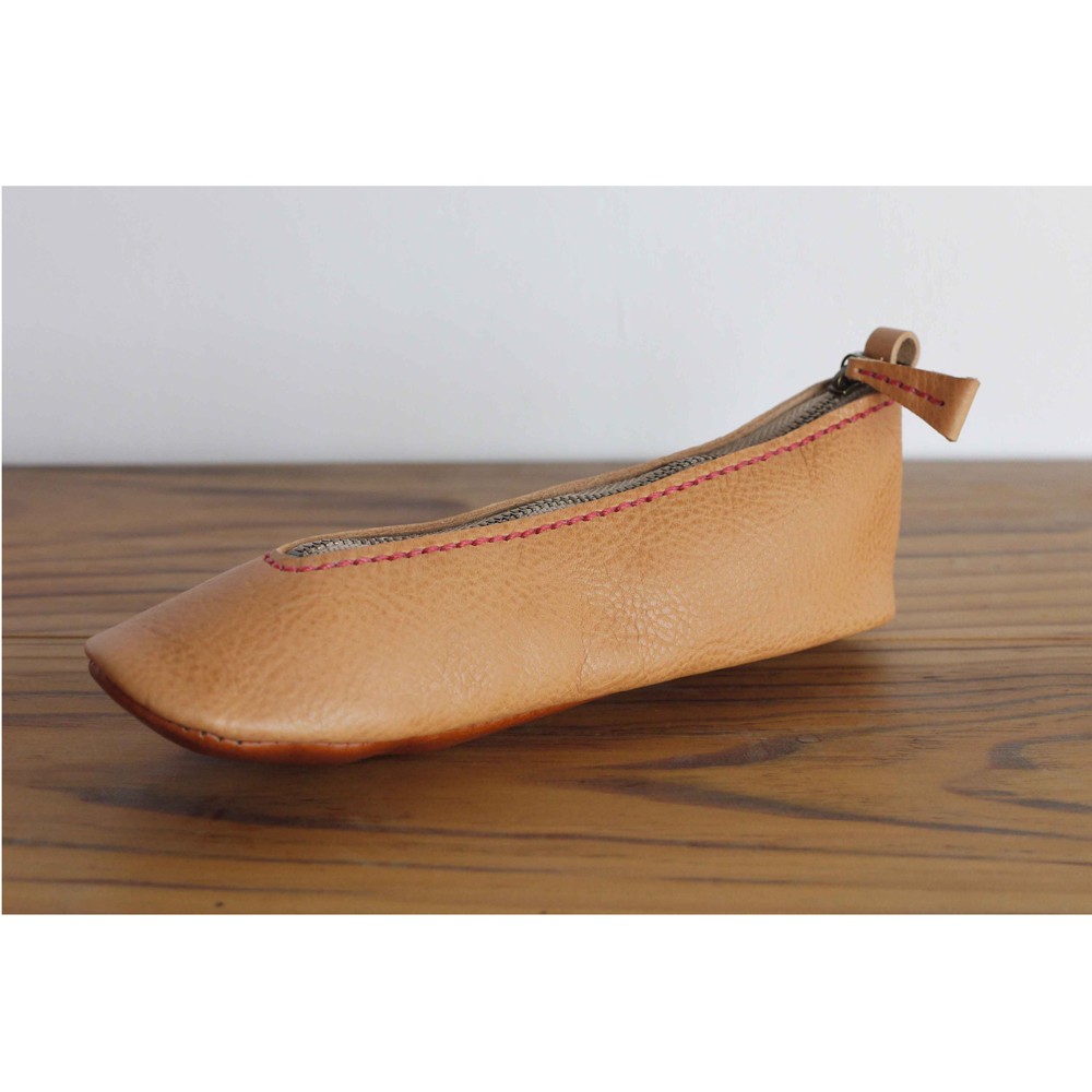 靴型ペンケース　BG×BR　#4-1　(イタリアンレザー) 7,629円