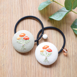 【小花のくるみ】ヘアゴム♡サンプル　キッズ　ベビー セミオーダーメイド 小花のくるみ】ヘアゴム♡サンプル キッズ ベビー セミオーダー