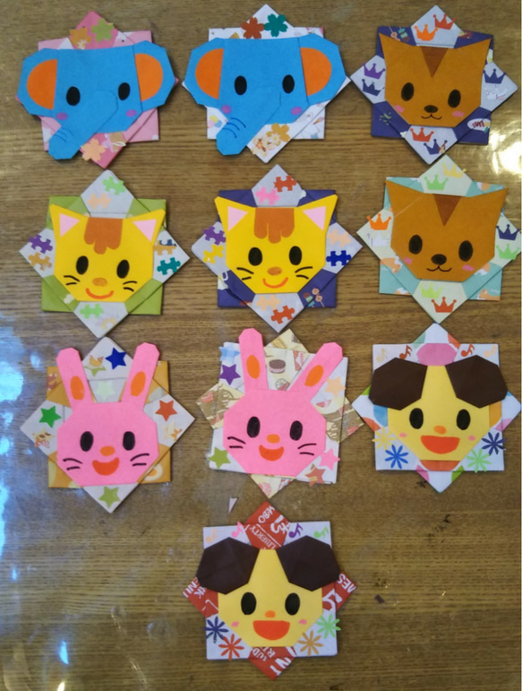 折り紙どうぶつメダル 雑貨・その他 ♡りおママ♡折り紙 通販 10415525