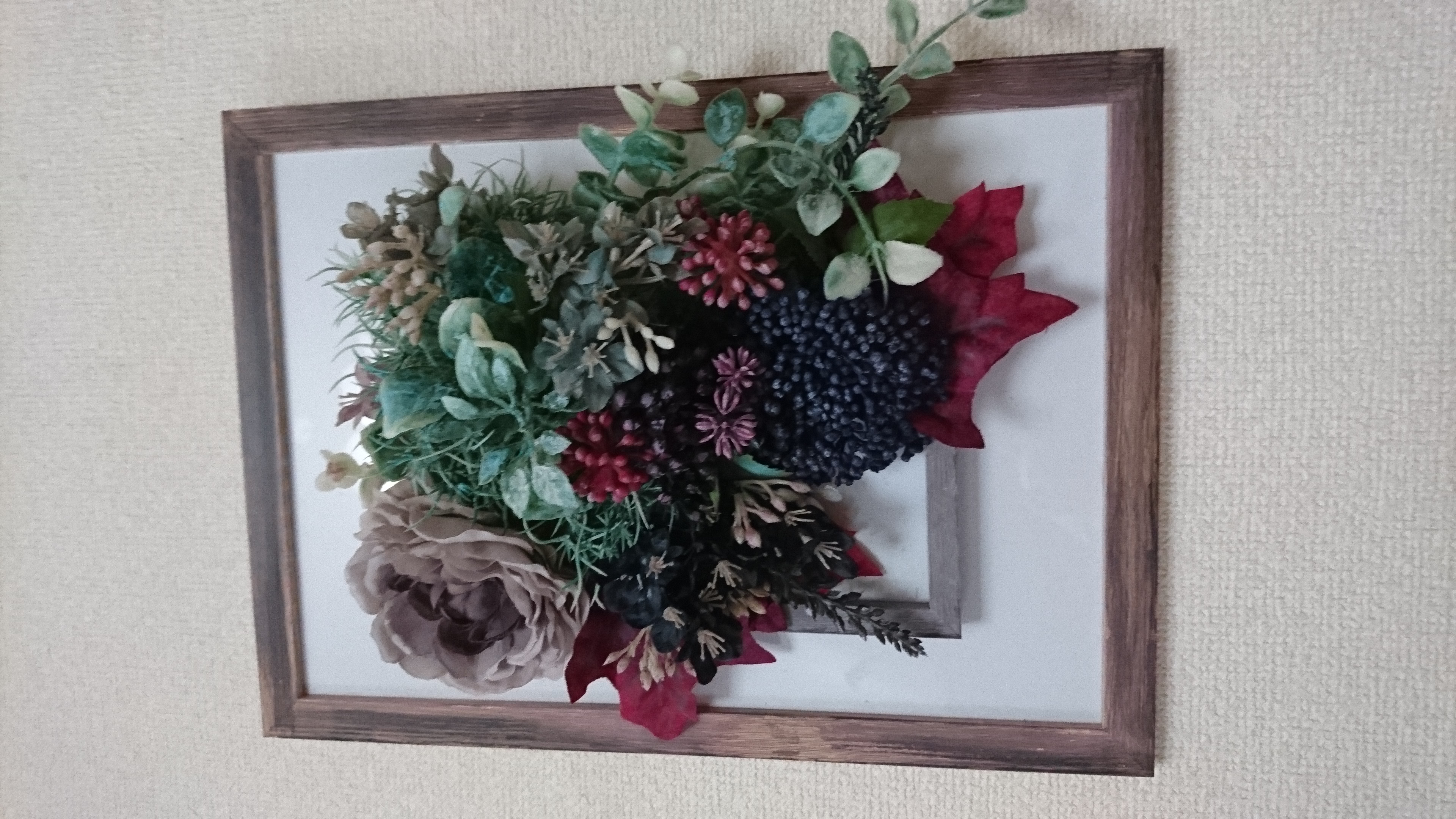 2重の額に入ったアレンジメント