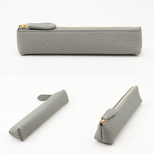 大人の 牛革 スリム ペンケース 【訳あり】 ショルダー部位使用 ドイツ