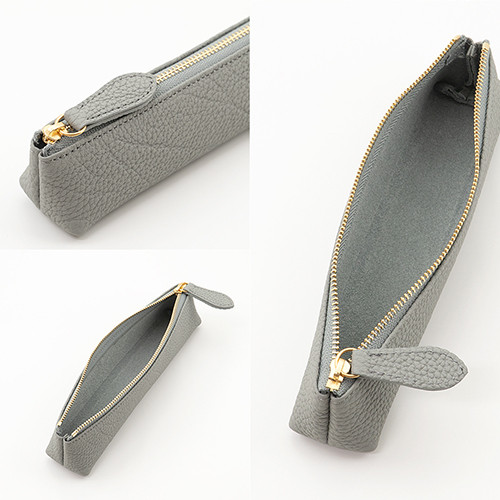 大人の 牛革 スリム ペンケース 【訳あり】 ショルダー部位使用 ドイツ