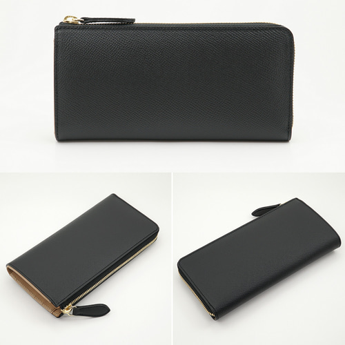 ドイツ クロム鞣し 最高峰 牛革 ノブレッサカーフ 本革 L字ファスナー