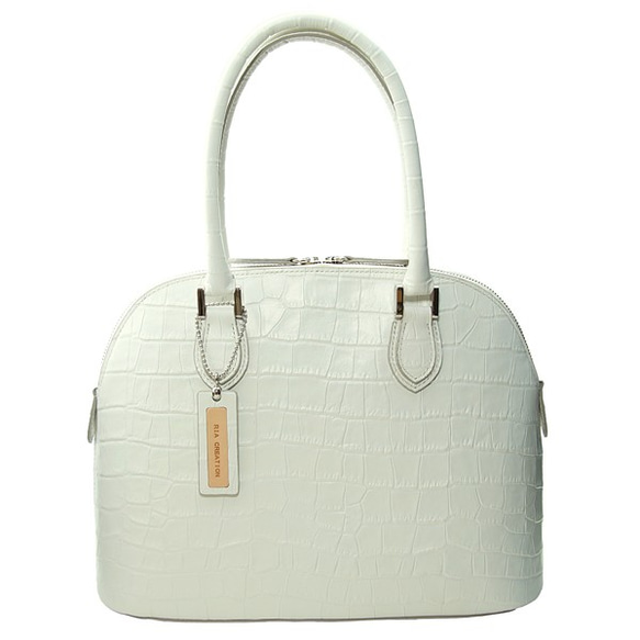 ブガッティバッグ 型押しクロコダイル 気品漂う洗練された 本革