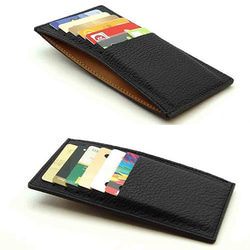 ドイツシュリンク ブラック カードケース カブセ財布に綺麗に収まる （カード12枚収納可） RIA CREATION 4枚目の画像