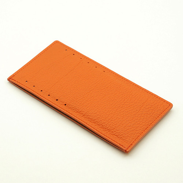 ドイツシュリンク オレンジ カードケース カブセ財布に綺麗に収まる