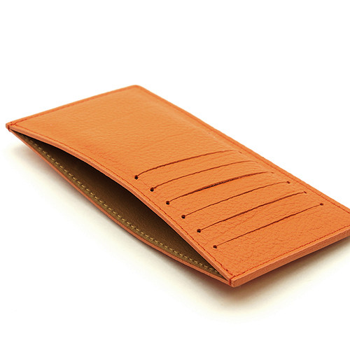 ドイツシュリンク オレンジ カードケース カブセ財布に綺麗に収まる
