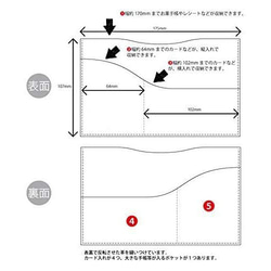 【受注生産】国産 牛革 型押しクロコダイル 保険証 お薬手帳 が入る バッグイン スリム マルチ カードケース　ネイビー 6枚目の画像