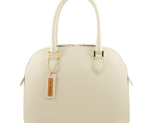 オーダー　マカロン　2way ブガッティバッグ　レザー　グレーベージュ　美品 オーダー マカロン 2way ブガッティバッグ レザー グレー