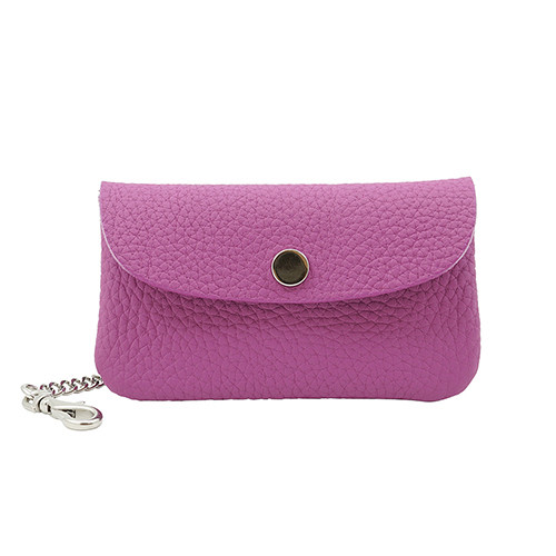 高級牛革 ドイツシュリンク カブセ型 本革 レディース キーケース ３連 喜平型チェーン （サーフ）