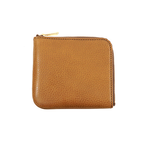 コムデギャルソン ケース アウトサイドポケット ミニ財布 ブラウン