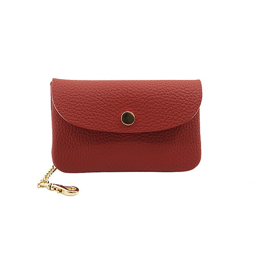 カード収納付き キーケース ドイツシュリンク カブセ型 キーケース レッド