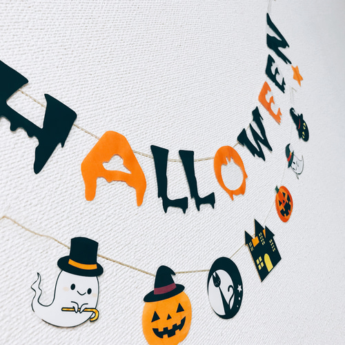 ⏳ ハロウィン飾り Happy Hallowen ガーランド 黒猫 カボチャ ⏳ ハロウィン飾り Happy Hallowen ガーランド 黒猫 カボチャ 楽天市場