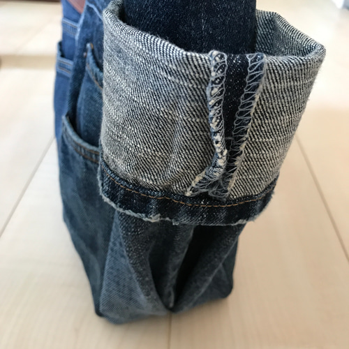 デニムリメイク 大容量トートバッグ トートバッグ GAJUMARU 通販