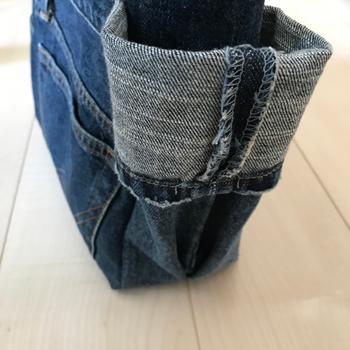 デニムリメイク 大容量トートバッグ トートバッグ GAJUMARU 通販