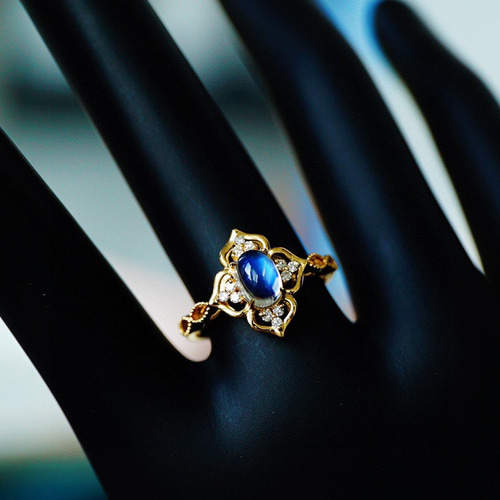 MOONSTONE ムーンストーン 1.1ct K18 指輪 リング ジュエリー