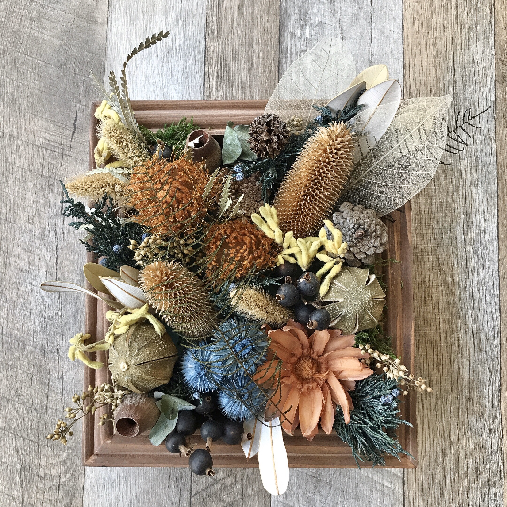 ドライフラワー★可愛いフレームアレンジメント★