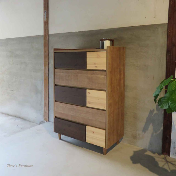 チェスト ハイチェスト ナチュラル 北欧 リビング収納 寝室収納 大容量  